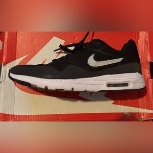 Nike Women’s Air Max 1 Ultra Moire Black and White Sneakers